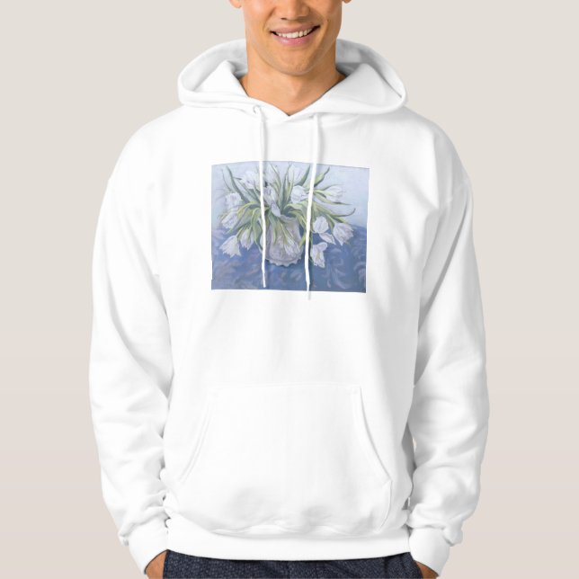 White Tulips Hoodie (Front)