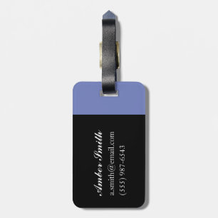 White Tulips Luggage Tag