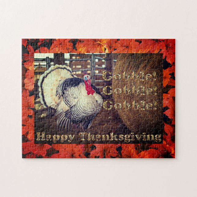 White Turkey for Thanksgiving, Jigsaw Puzzle (Horizontal)