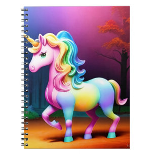 White Unicorn Horse-37474 Notebook