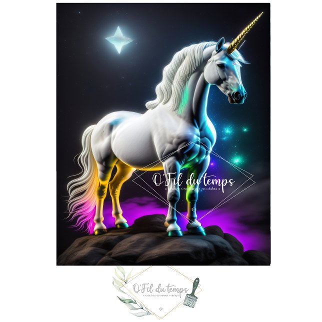 White unicorn magical v10 Tissue paper (Creator Uploaded)