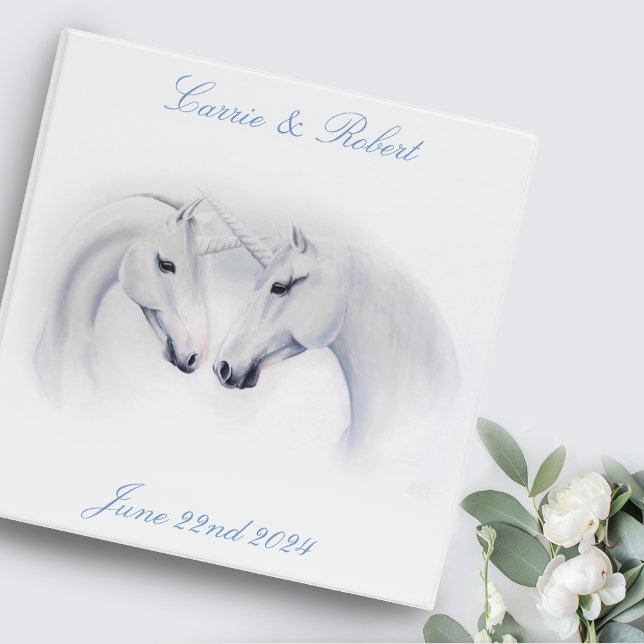 White Unicorns Love Couple Binder (Creator Uploaded)