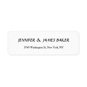 White Unique Creative Clean Stylish Family Name