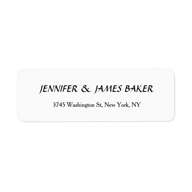 White Unique Creative Clean Stylish Family Name (Front)