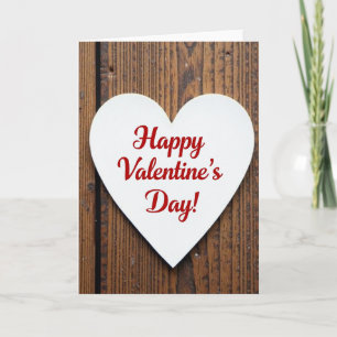 White Valentines Day Card