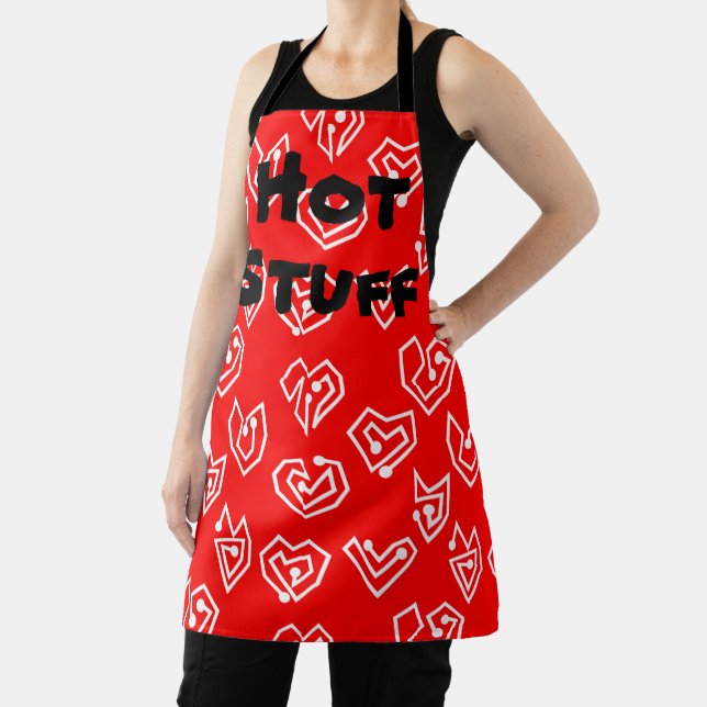 White Valentine's Mazes  Apron (Insitu)
