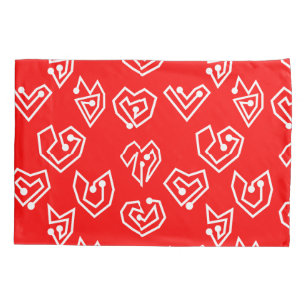 White Valentine's Mazes  Pillowcase