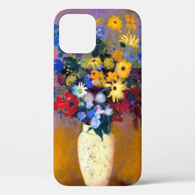 White Vase with Flowers Odilon Redon Case-Mate iPhone Case (Back)