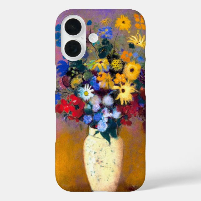 White Vase with Flowers Odilon Redon Case-Mate iPhone Case (Back)