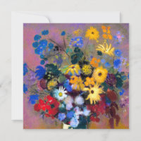 White Vase with Flowers Odilon Redon