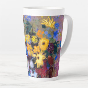 White Vase with Flowers Odilon Redon Latte Mug