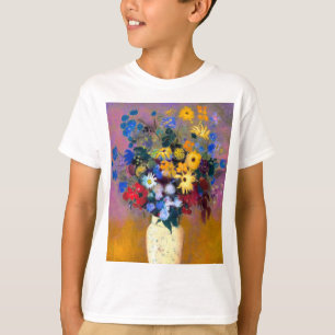 White Vase with Flowers Odilon Redon T-Shirt