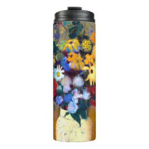 White Vase with Flowers Odilon Redon Thermal Tumbler