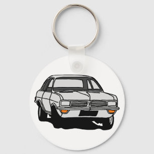 White Vauxhall Viva HC Keychain