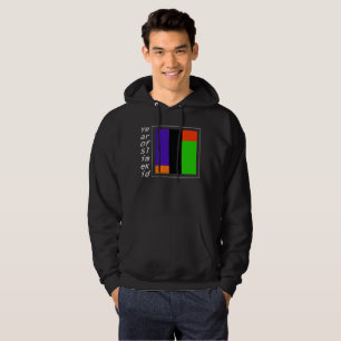 WHITE VERTICAL TITLE WITH THE GOOD COLORS HOODIE