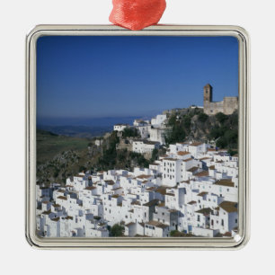 White Village of Casares, Andalusia, Spain 2 Metal Ornament