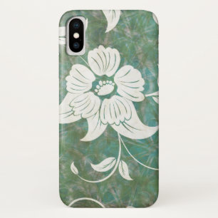 White Vintage Antique Floral Pattern Case-Mate iPhone Case