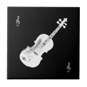 white violin  tile