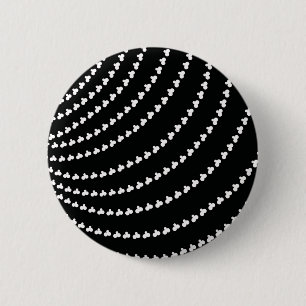 White Vortex 2 Inch Round Button