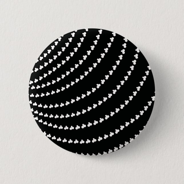 White Vortex 2 Inch Round Button (Front)