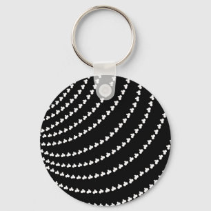 White Vortex Keychain