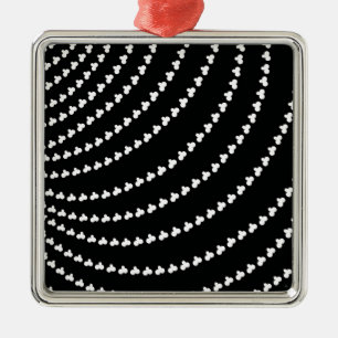 White Vortex Metal Ornament