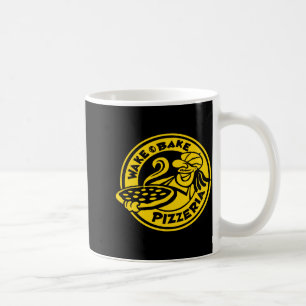 White Wake Bake Zza Logo Coffee Mug