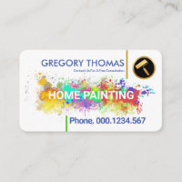 White Wall Paint Splatter Home Painting