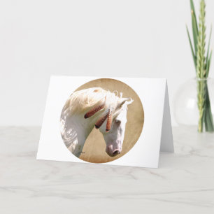 White War Horse Card