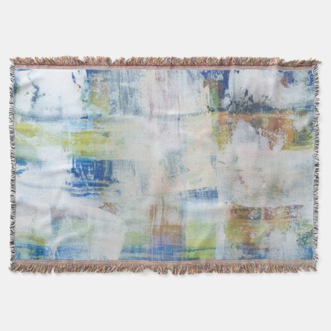 White Wash III Throw Blanket (Front)