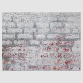 White Washed Brick Wall Tissue Paper