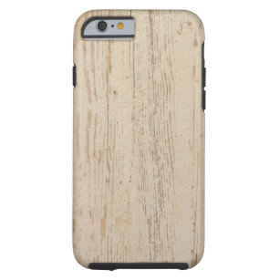 White Washed Textured Wood Grain Tough iPhone 6 Case