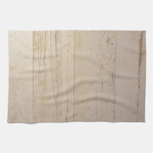 White Washed Textured Wood Grain Kitchen Towel