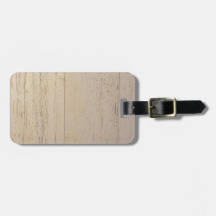 White Washed Textured Wood Grain Luggage Tag