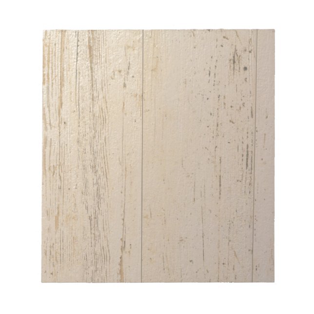 White Washed Textured Wood Grain Notepad (Front)