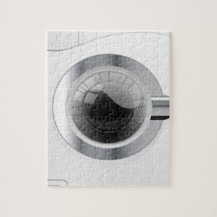 White Washing Machine Jigsaw Puzzle