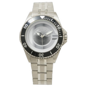 White Washing Machine Watch