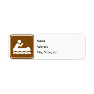 White Water Canoeing Highway Sign