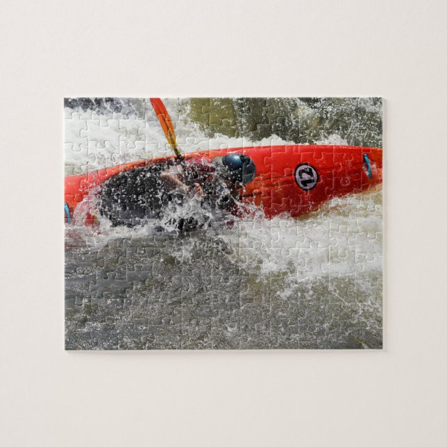 White Water Kayak Adventure - 8 x 10 Jigsaw Puzzle (Horizontal)