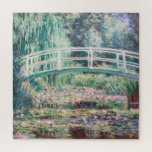 White Water Lilies | Claude Monet Jigsaw Puzzle<br><div class="desc">White Water Lilies (1899) by French Impressionist artist Claude Monet. Original fine art painting is an oil on canvas of a garden with water lilies under the Japanese footbridge. 

Use the design tools to add custom text or personalize the image.</div>