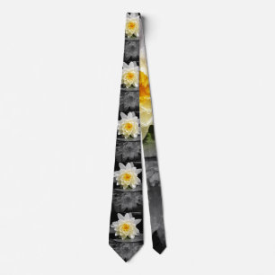 White Water Lily Photograph Tie