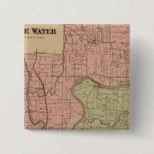 White Water, Miami 2 Inch Square Button