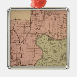 White Water, Miami Metal Ornament