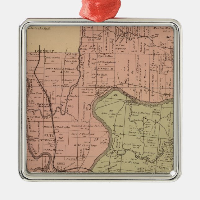 White Water, Miami Metal Ornament (Front)