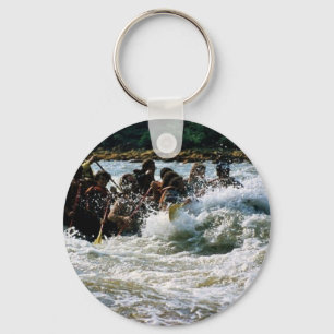 White Water Rafting Keychain