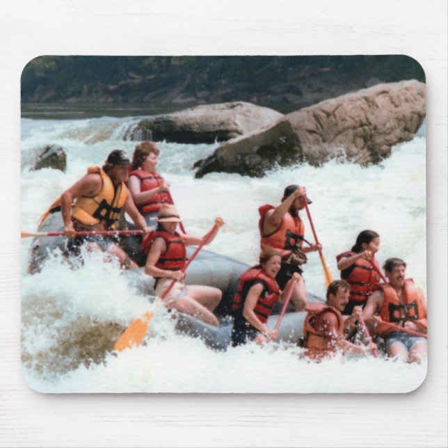 White Water Rafting on the Youghiogheny Mouse Pad (Front)