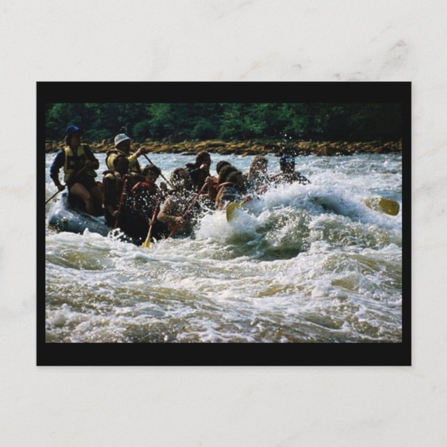 White Water Rafting Postcard (Front)