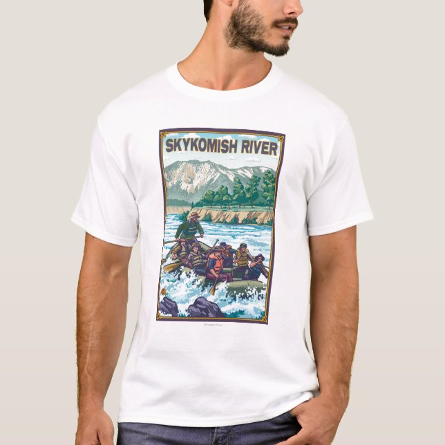 White Water Rafting - Skykomish River, Washingto T-Shirt (Front)