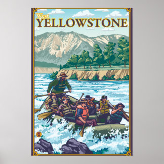 White Water Rafting - West Yellowstone, Montana Poster