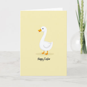 White Waterfowl Easter Card